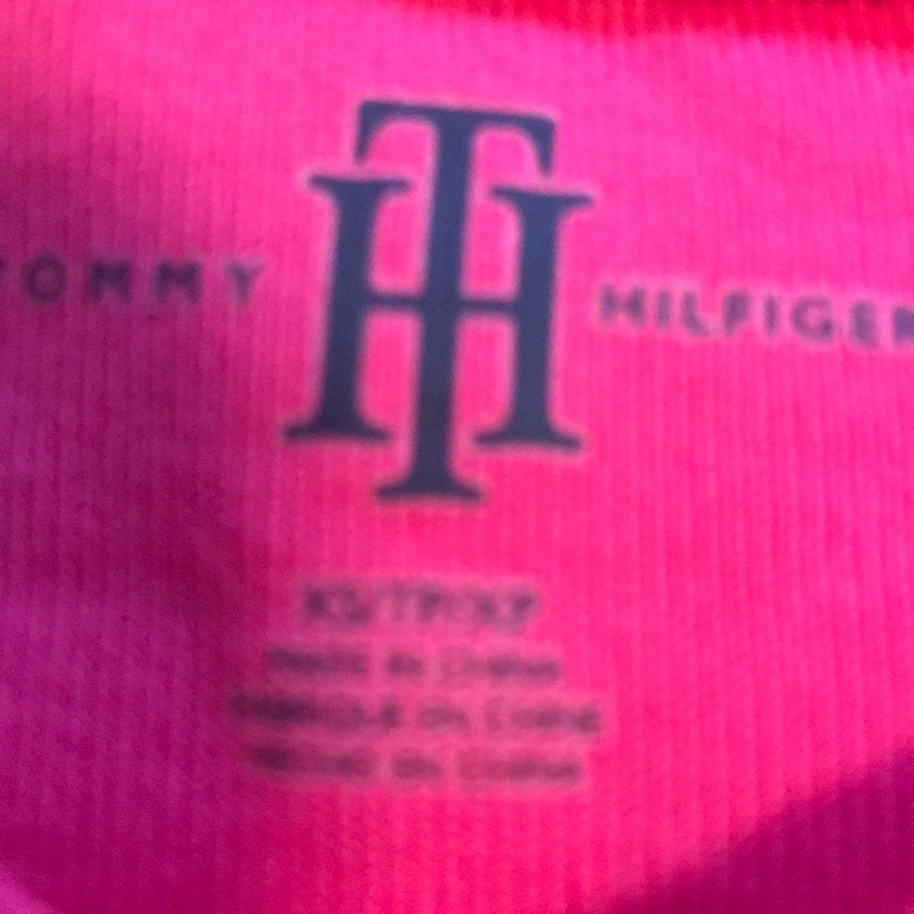 Tommy Hilfiger cheerful tee in bright pink - Picture 3 of 4